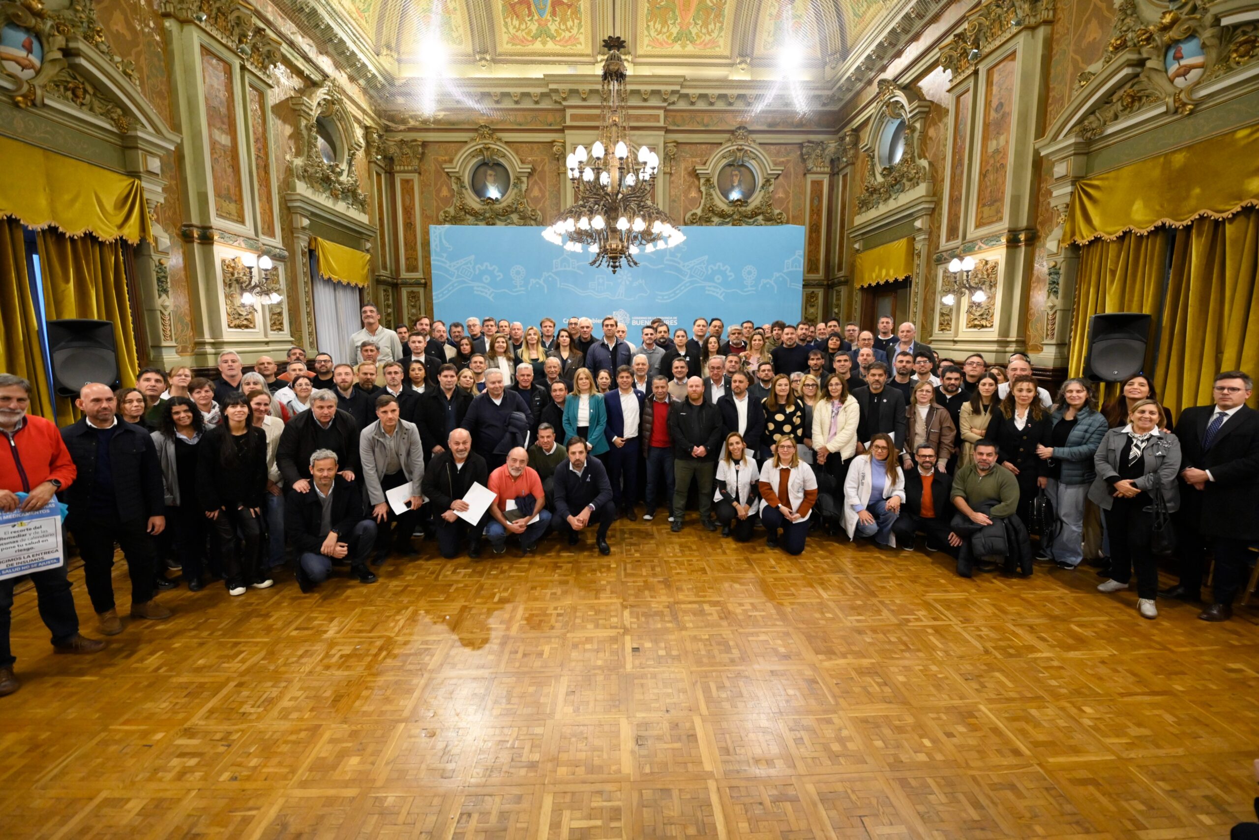 Kicillof se reunió con intendentes en la previa de la Marcha Federal por la Salud Kicillof Intendentes Salud Scaled